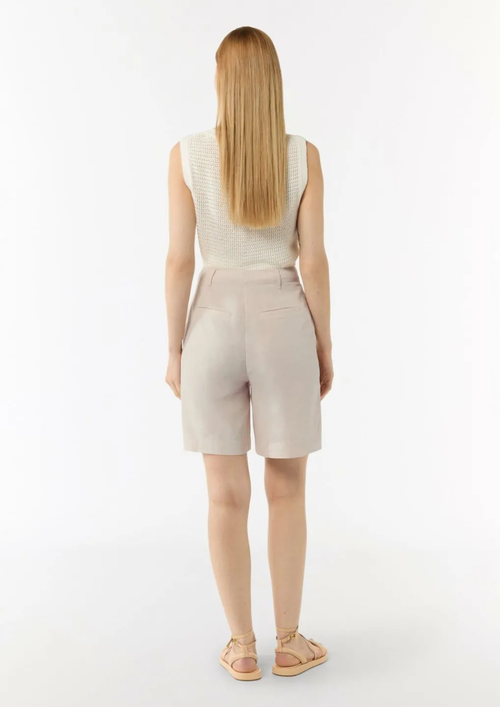 Shorts aus Leinenmix-Comma Discount
