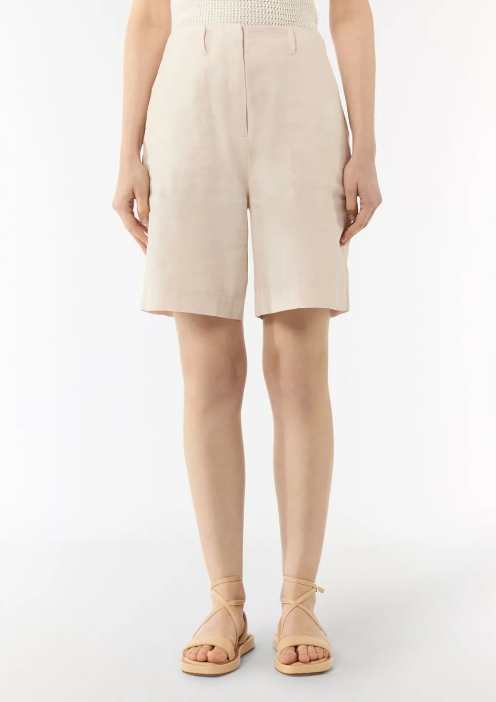 Shorts aus Leinenmix-Comma Discount