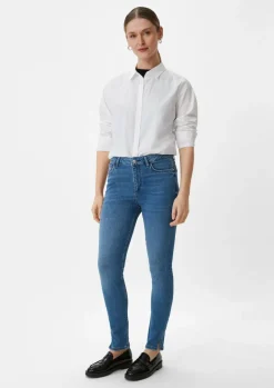 Skinny-Jeans mit geschlitztem Saum-Comma Best