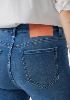 Skinny-Jeans mit geschlitztem Saum-Comma Best