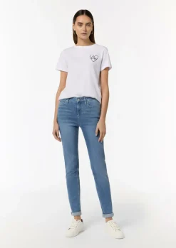 Skinny: Jeans mit Saum zum Aufrollen-Comma Sale