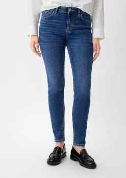 Skinny: Jeans mit Waschung-Comma Sale