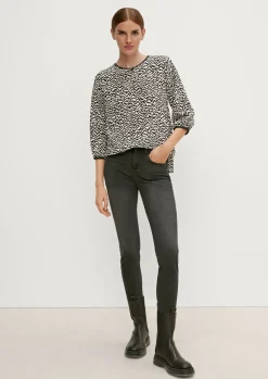 Skinny: Jeans mit Waschung-Comma New