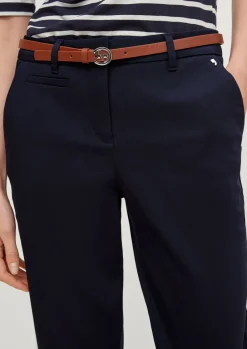 Slim: Chino-Hose mit Gürtel-Comma Hot