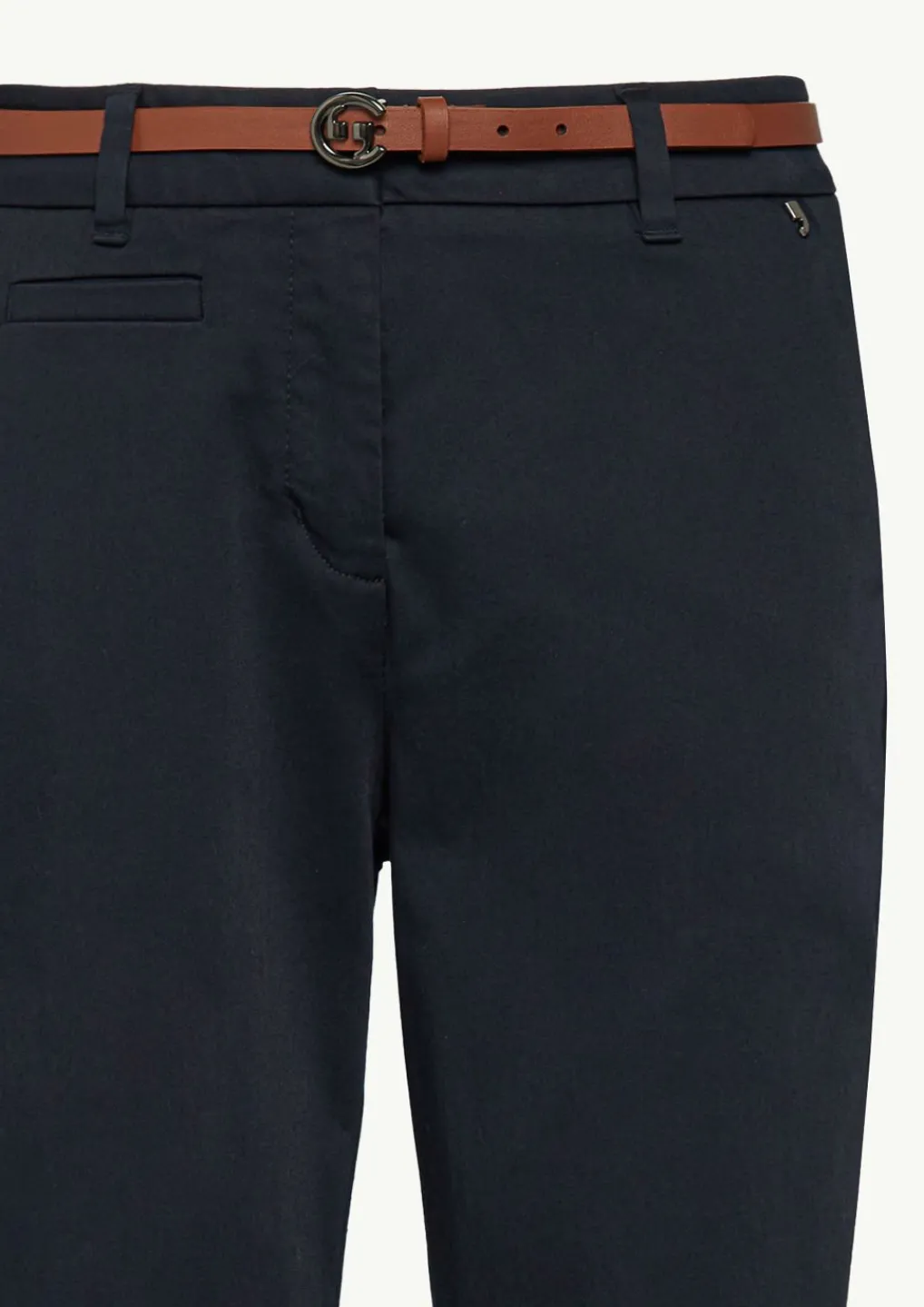 Slim: Chino-Hose mit Gürtel-Comma Hot