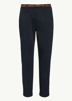 Slim: Chino-Hose mit Gürtel-Comma Hot