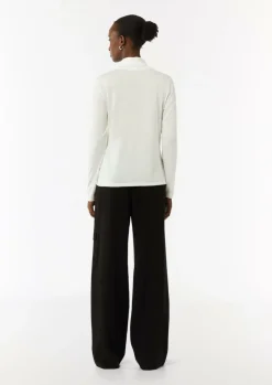 Slim-Fit-Longsleeve mit Turtleneck-Comma Hot
