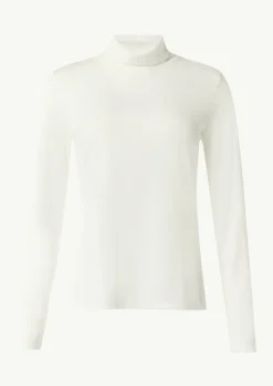 Slim-Fit-Longsleeve mit Turtleneck-Comma Hot