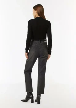 Slim-Fit-Strickpullover mit Paillettenbesatz-Comma Online