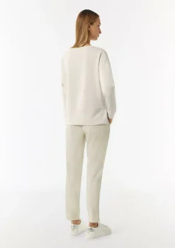Softes Sweatshirt mit seitlichen Schlitzen-Comma Outlet