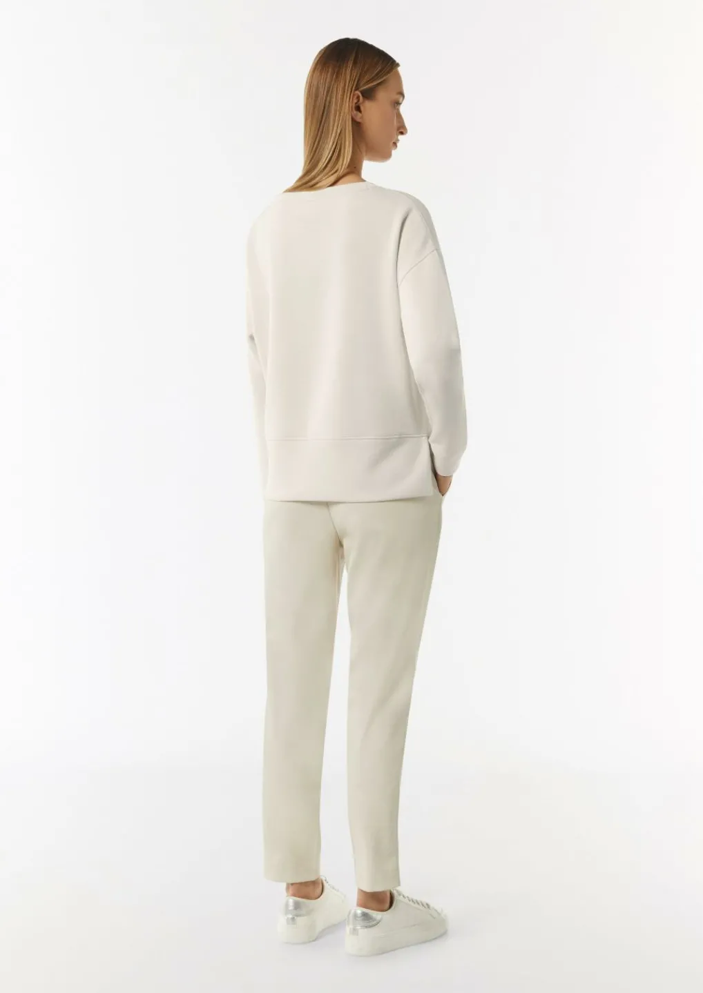 Softes Sweatshirt mit seitlichen Schlitzen-Comma Outlet
