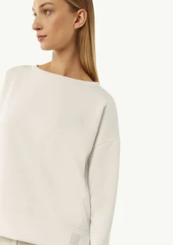 Softes Sweatshirt mit seitlichen Schlitzen-Comma Outlet