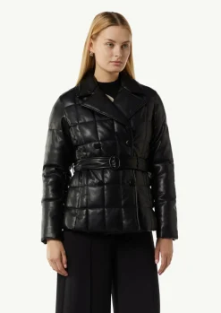 Steppjacke aus Lederimitat-Comma New