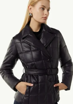 Steppjacke aus Lederimitat-Comma Fashion