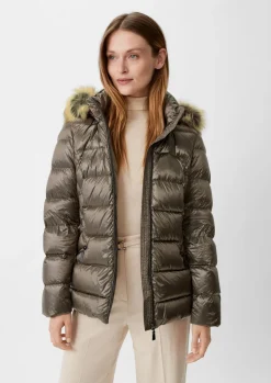 Steppjacke mit abnehmbarem Kunstfell-Comma Sale
