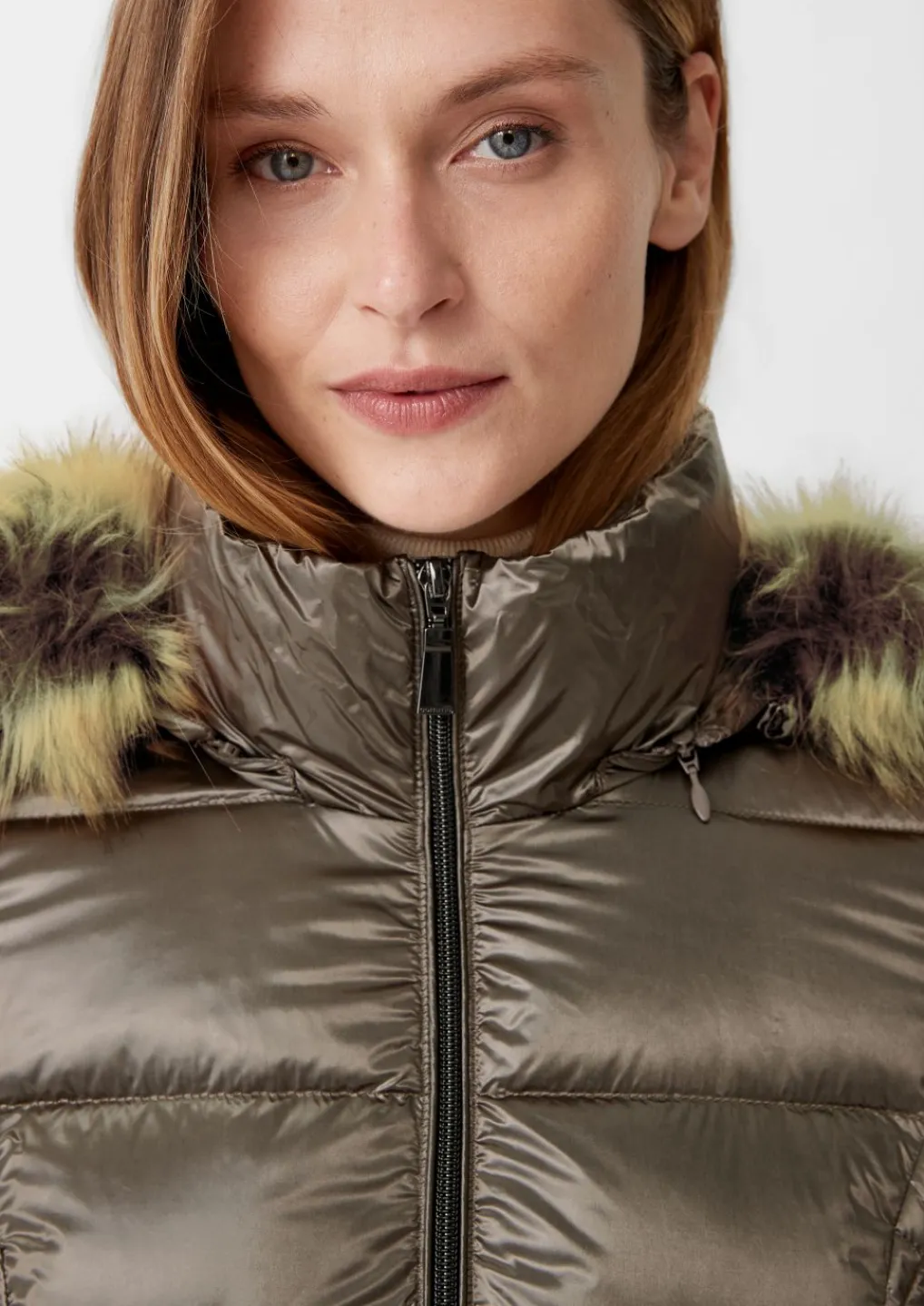 Steppjacke mit abnehmbarem Kunstfell-Comma Sale