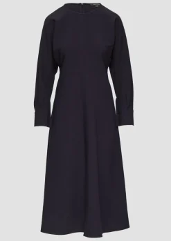 Stilvolles Midikleid mit Fledermausärmeln-Comma Hot