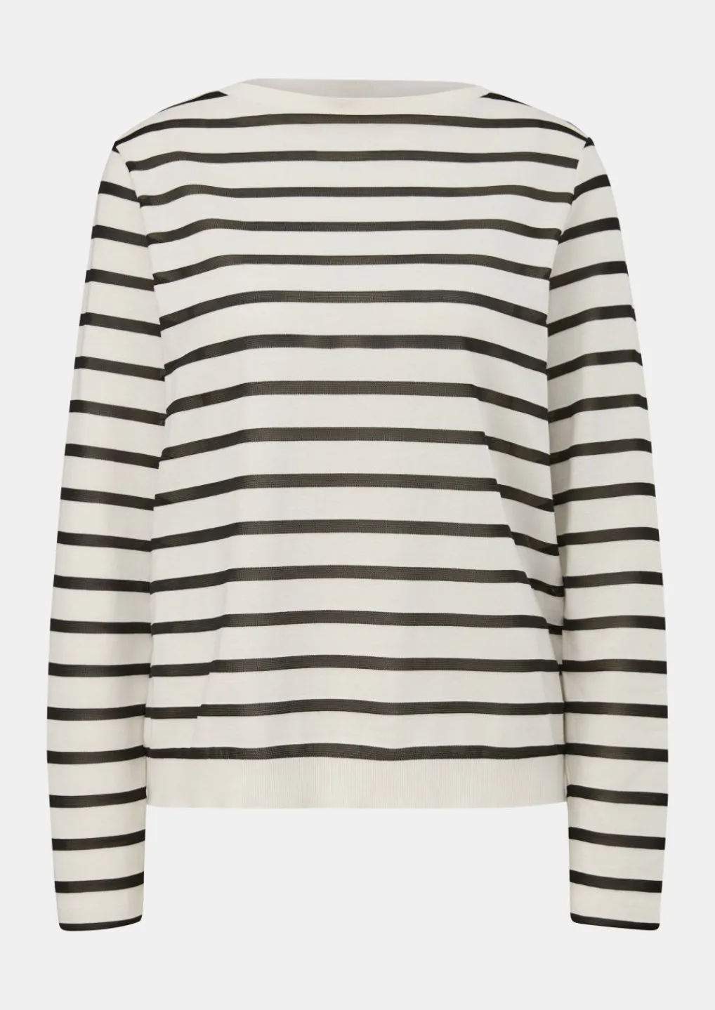 Streifenshirt mit U-Boot-Ausschnitt-Comma Clearance