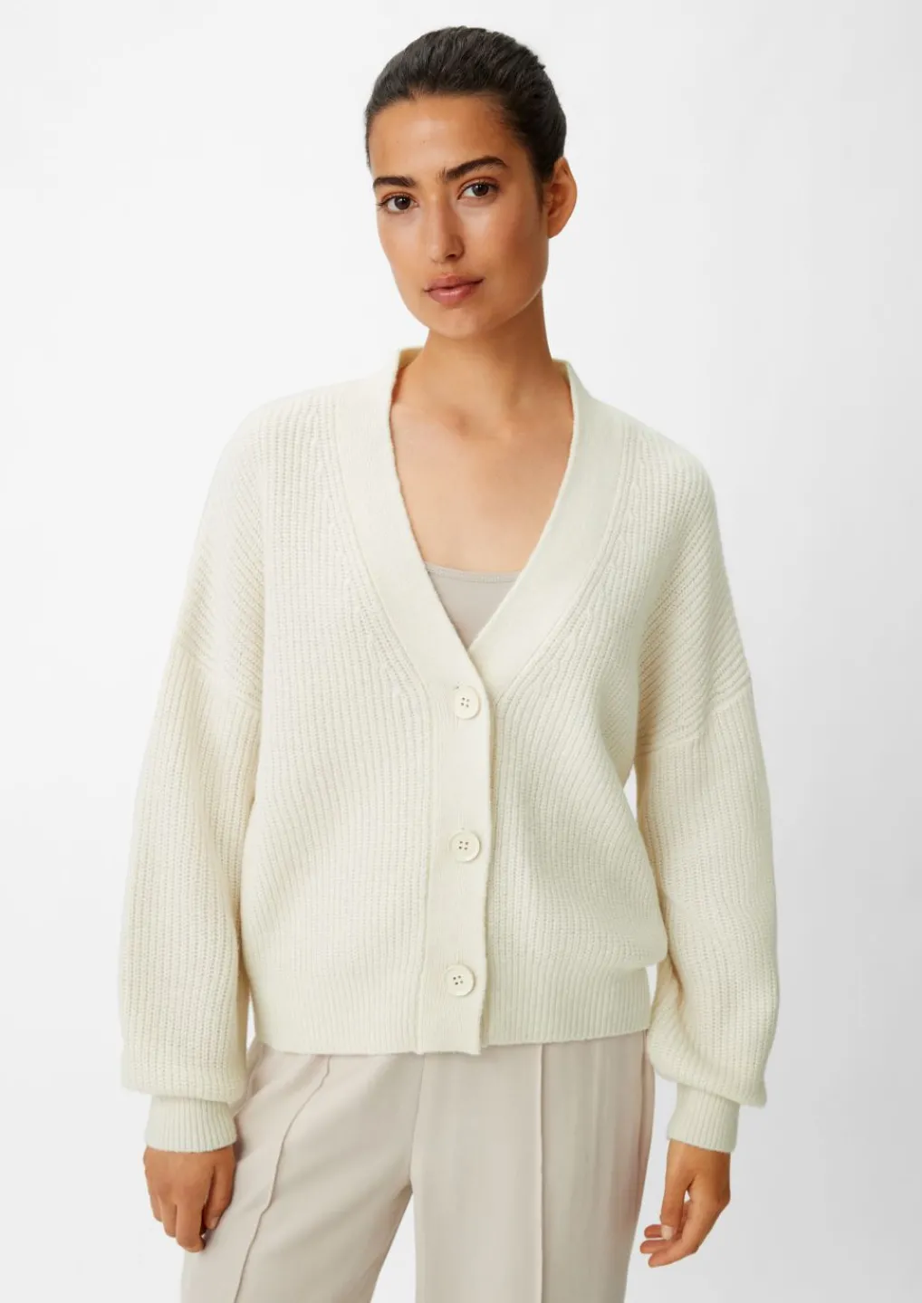 Strickjacke aus Wollmix-Comma Fashion