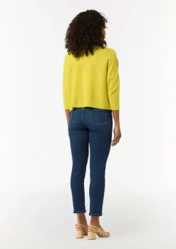 Strickjacke im Boxy-Look mit Perlmuttknopf-Comma New