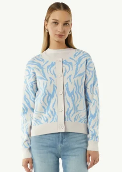 Strickjacke mit Jacquard-Muster-Comma Sale