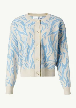 Strickjacke mit Jacquard-Muster-Comma Sale
