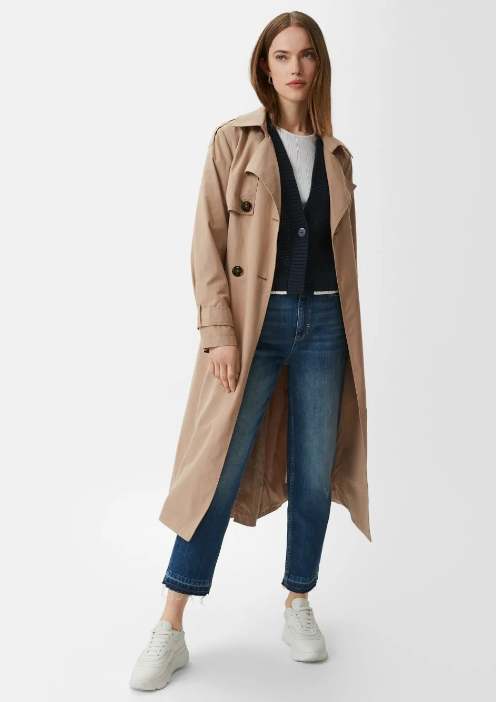 Strickjacke mit Lochmuster-Comma Online
