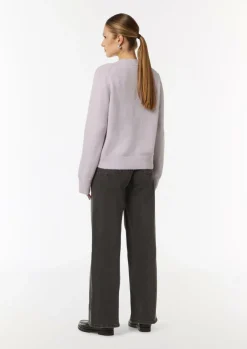Strickjacke mit Zopf-Detail-Comma Discount