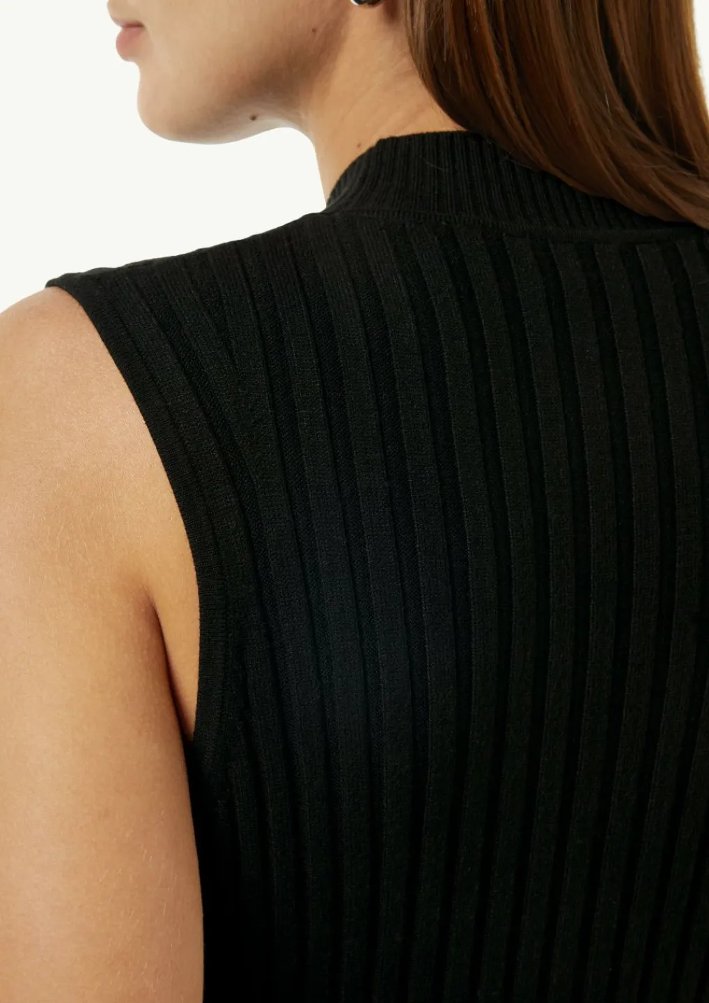 Strick-Kleid mit Stehkragen und Pailletten-Comma Clearance
