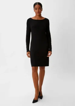 Strickkleid mit Transparenz-Effekt-Comma Fashion