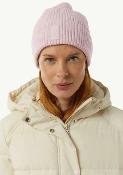Strickmütze mit Label-Patch-Comma Sale
