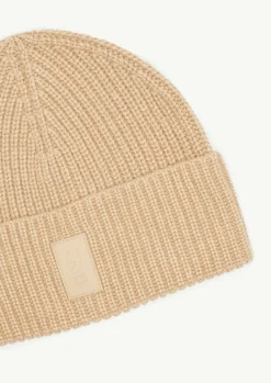 Strickmütze mit Label-Patch-Comma Clearance