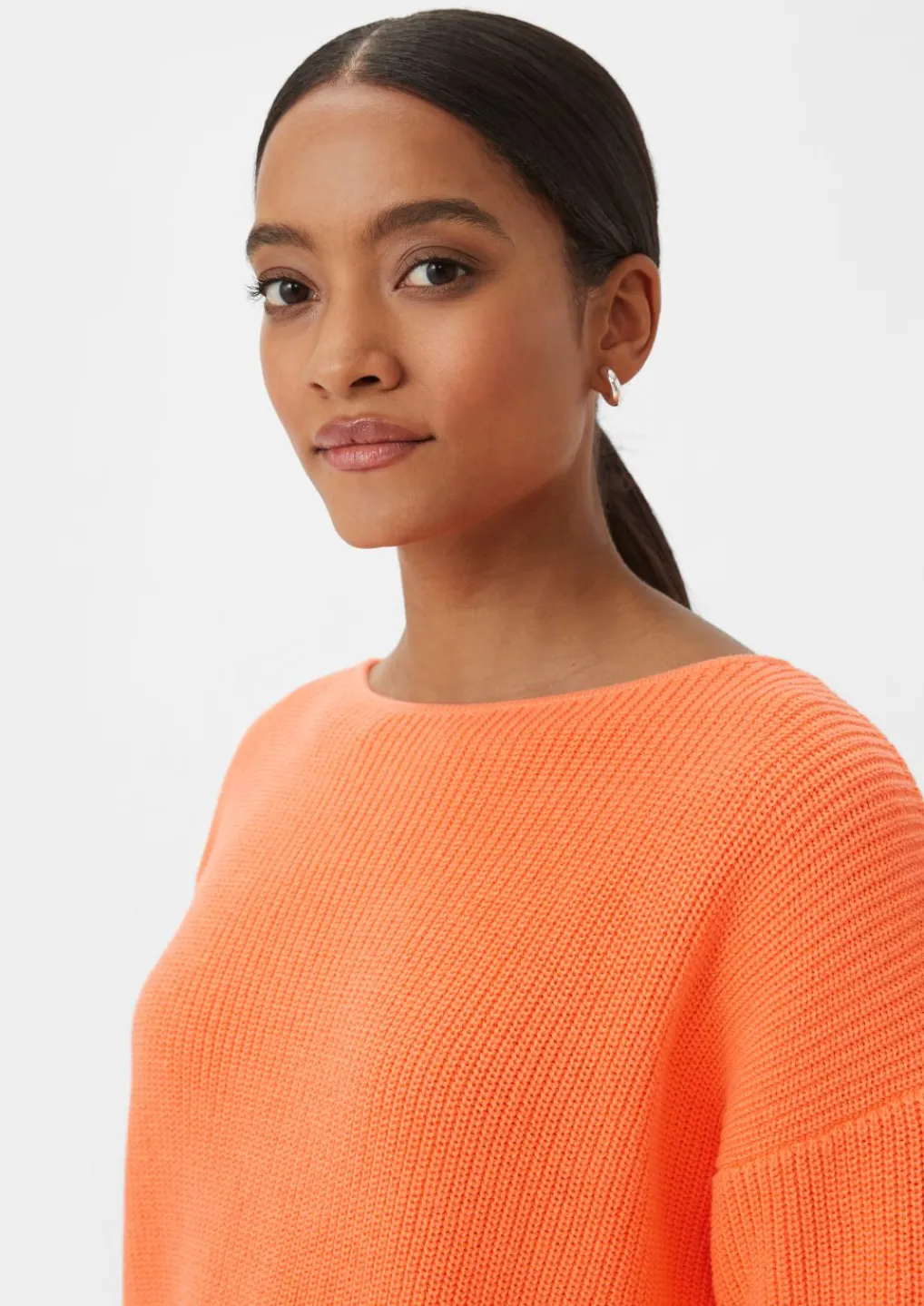 Strickpullover aus Baumwolle mit 3/4-Ärmeln-Comma Fashion