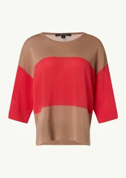 Strickpullover aus Lyocell-Mix mit Kontrast-Details-Comma Outlet