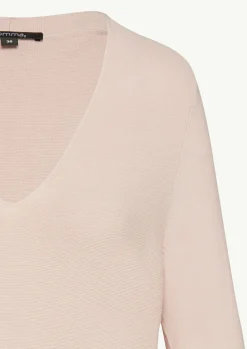 Strickpullover aus Viskosemix mit V-Ausschnitt-Comma Online