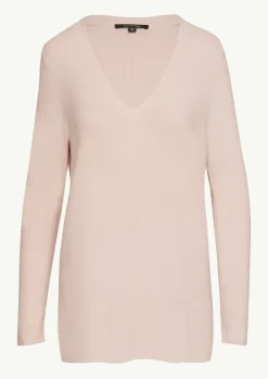 Strickpullover aus Viskosemix mit V-Ausschnitt-Comma Online