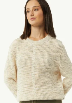 Strickpullover aus Wollmix mit Zopfmuster-Detail-Comma Sale