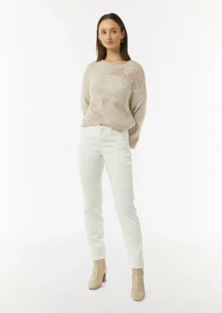 Strickpullover mit Ajourmuster-Comma Discount