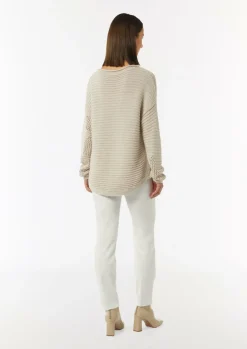 Strickpullover mit Ajourmuster-Comma Discount