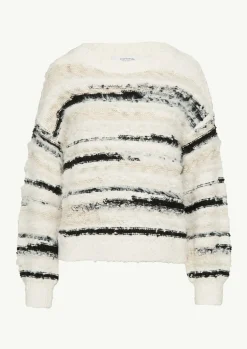 Strickpullover mit Intarsien und Garn-Mix-Comma Best