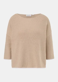 Strickpullover mit Kontrast-Details-Comma Fashion