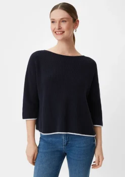 Strickpullover mit Kontrast-Details-Comma Clearance