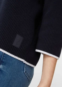 Strickpullover mit Kontrast-Details-Comma Clearance