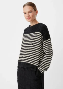 Strickpullover mit Logo-Applikation-Comma Best