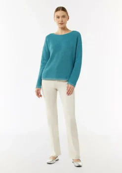 Strickpullover mit Metallic-Garn-Details an Saum und Bündchen-Comma Discount