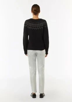 Strickpullover mit Norwegermuster-Comma Outlet