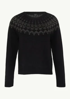 Strickpullover mit Norwegermuster-Comma Outlet