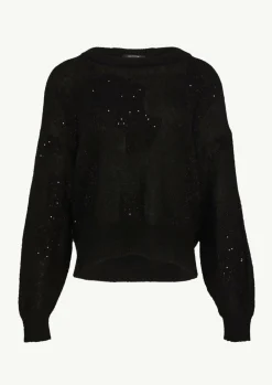 Strickpullover mit Pailletten-Comma Hot