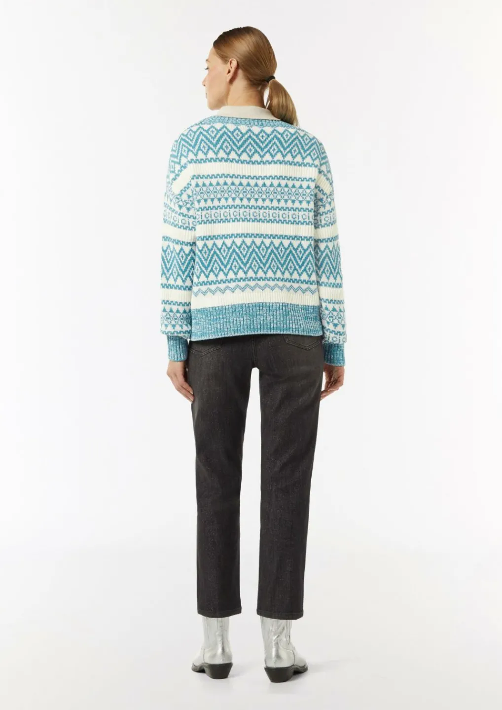 Strickpullover mit Rippblende-Comma Clearance