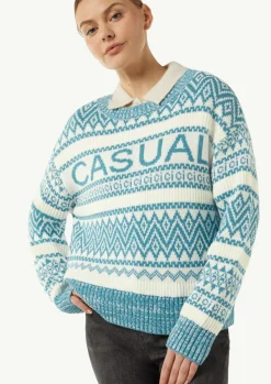Strickpullover mit Rippblende-Comma Clearance